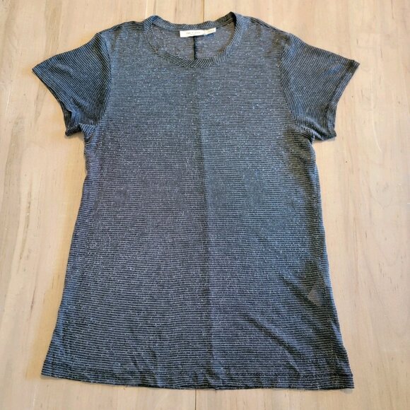 Rag & Bone Women's Metallic Short Sleeve Top Size M Lightweight Layer - Picture 7 of 9